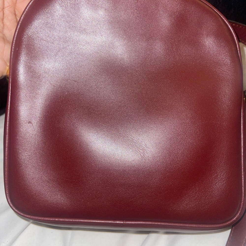 Cartier VTG Authentic Must de Cartier Bordeaux Leather Crossbody Bag w/Dustbag - Picture 13 of 17